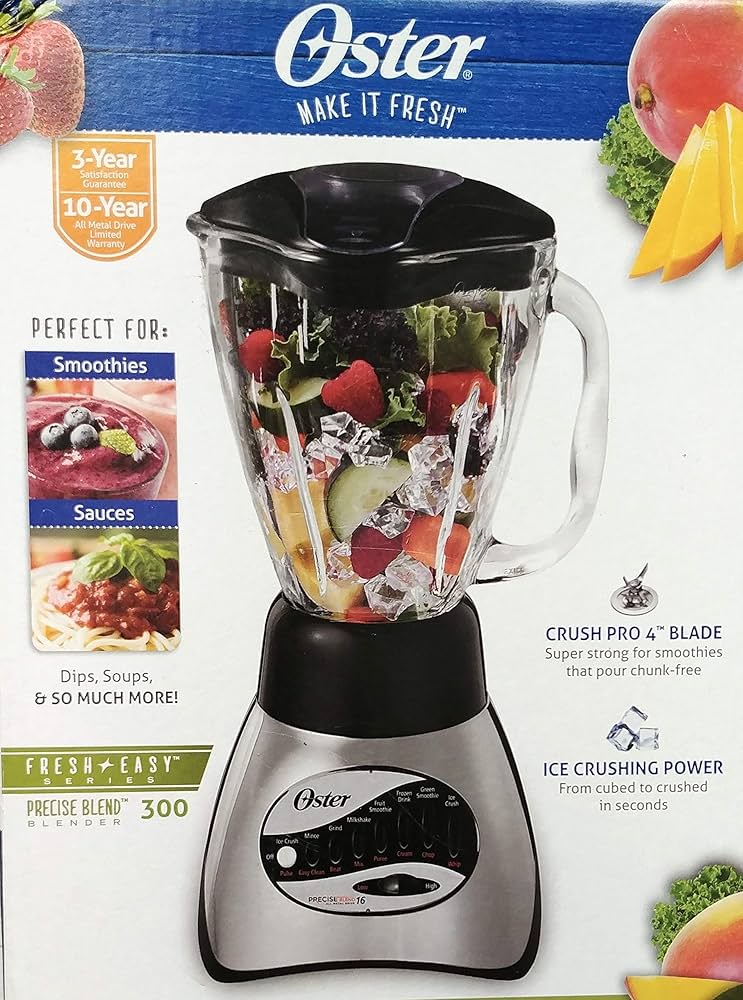 キッチン家電 Osterizer 16 Speed Blender Oster Classic Series 16 Speed Blender with Food Chopper and